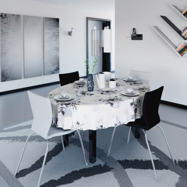 d-c-fix® Manhattan Tablecloth - Shirley Silver 20m Roll x 140cm