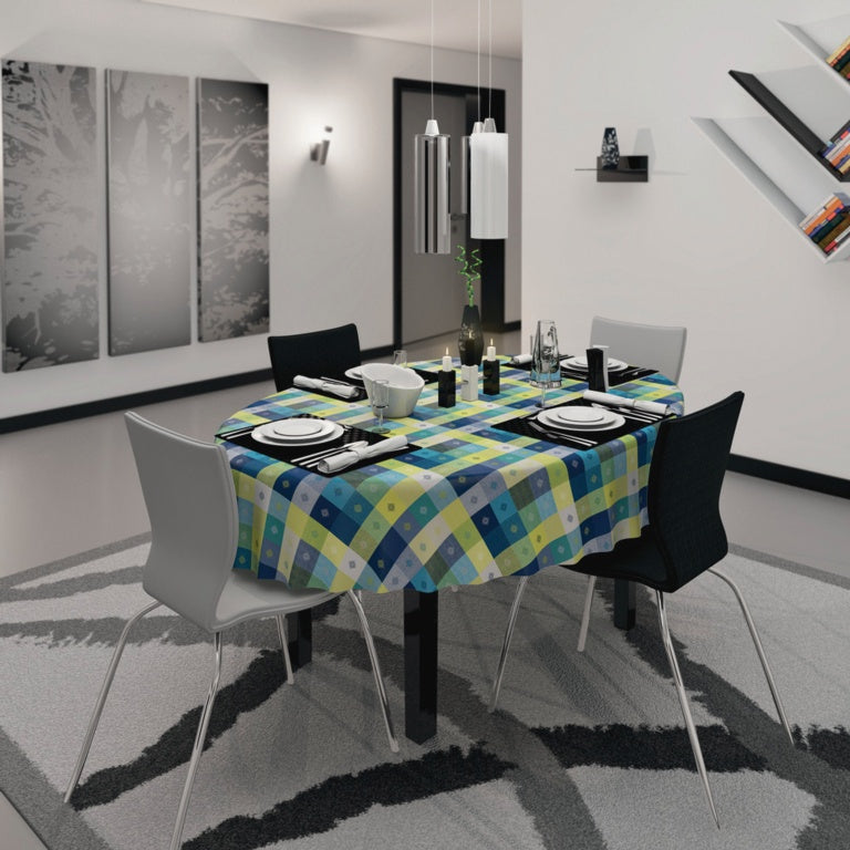 d-c-fix® Manhattan Tablecloth - Victor Blue 20m Roll x 140cm
