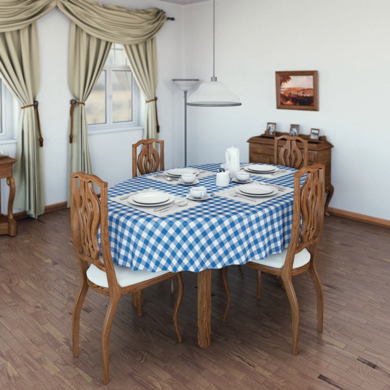 d-c-fix® Manhattan Tablecloth - Avanti Blue & White 20m Roll x 140cm