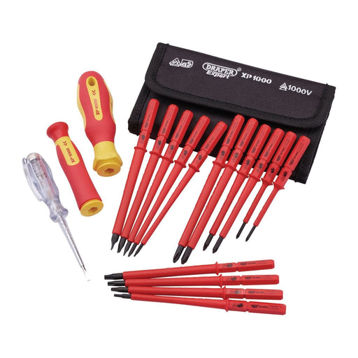 Draper 05776 XP1000® VDE Interchangeable Blade Screwdriver Set (18 Piece)