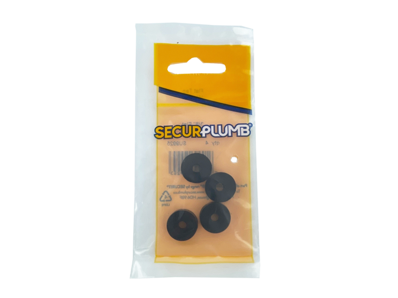 Securplumb Flat Tap Washer 3/8" Pack 4