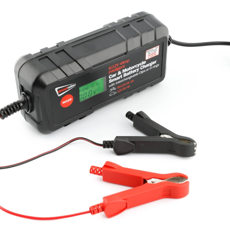 Streetwize 6/12v Smart Battery Charger 4amp