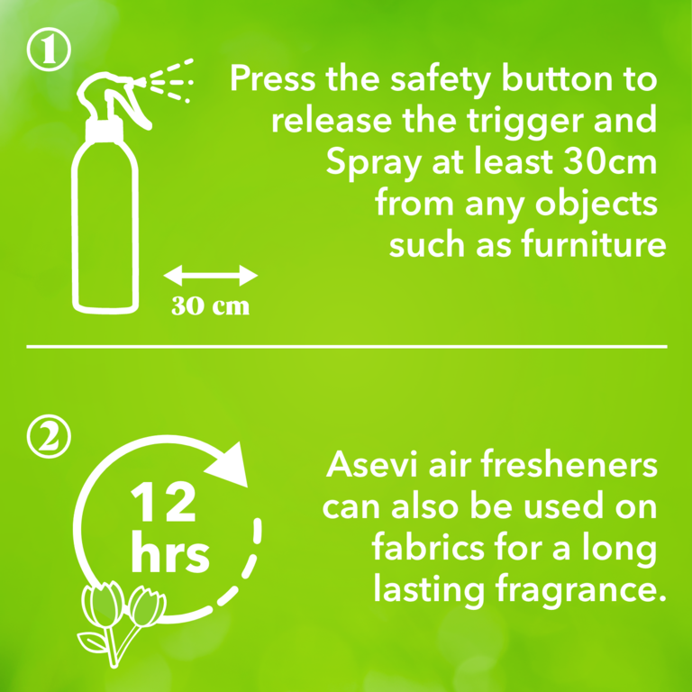 Asevi Air Freshener Spray 400ml Spring