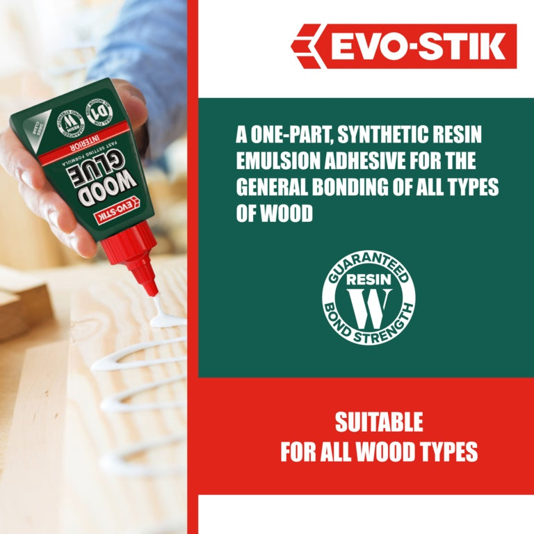 Evo-Stik Resin 'W' Wood Adhesive (Interior) 250ml
