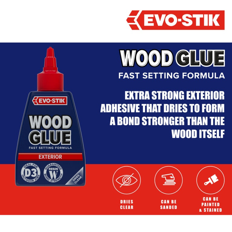 Evo-Stik Resin W Weatherproof Wood Adhesive (Exterior) 125ml