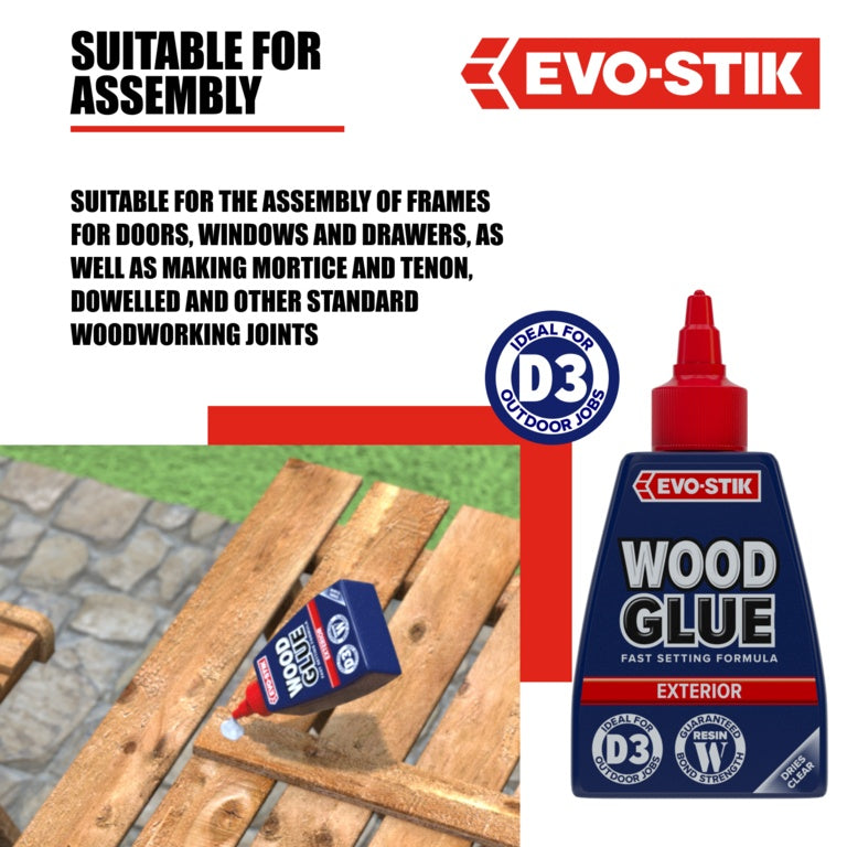 Evo-Stik Resin W Weatherproof Wood Adhesive (Exterior) 125ml