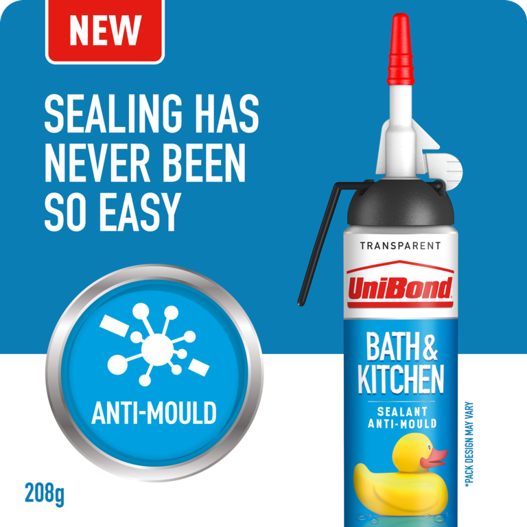UniBond Kitchen & Bathroom Pressure Pack 208g Translucent