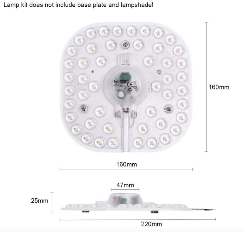 Extrastar Ceiling Light Module 2 D Fitting 24w