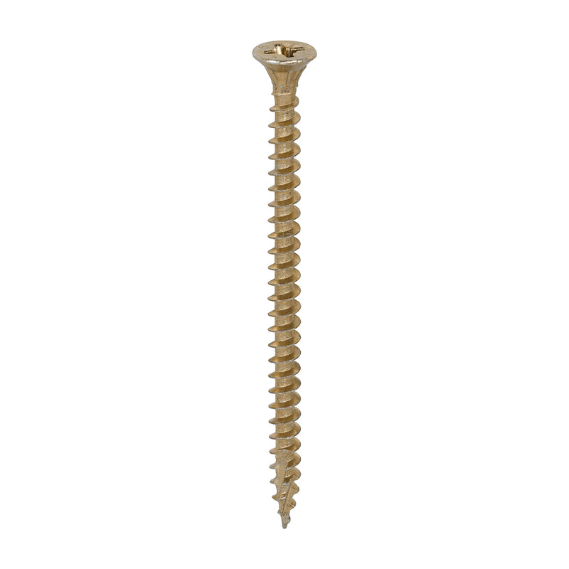 TIMCO C2 Strong-Fix Multi-Purpose Premium Countersunk Gold Woodscrews — Box