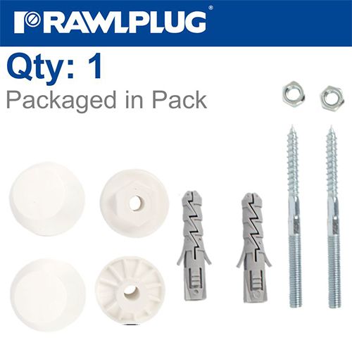 R-KPU Washbasin Fixing Set FI12 8;0X100mm(Set of 2) R-S1-KPU120