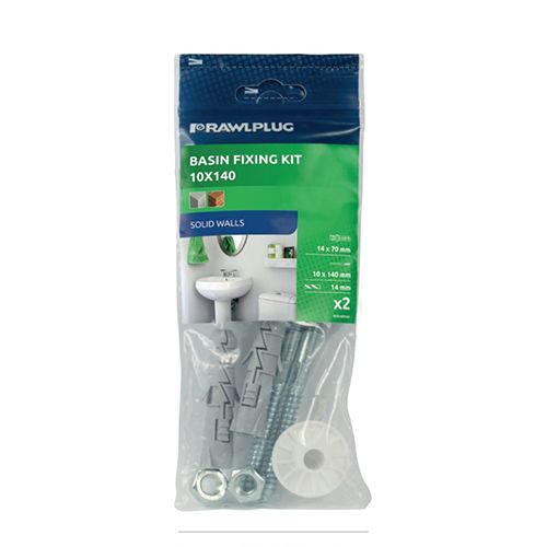 R-KPU Washbasin Fixing Set FI14 10;0X140mm(Set Of 2) R-S1-KPU141