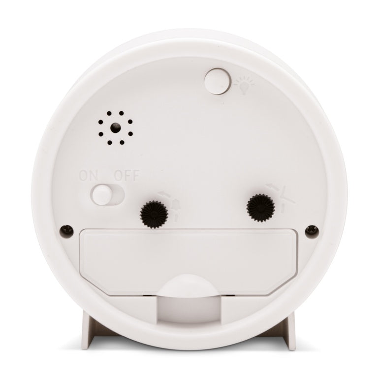 Gaby Alarm Clock With Snooze White