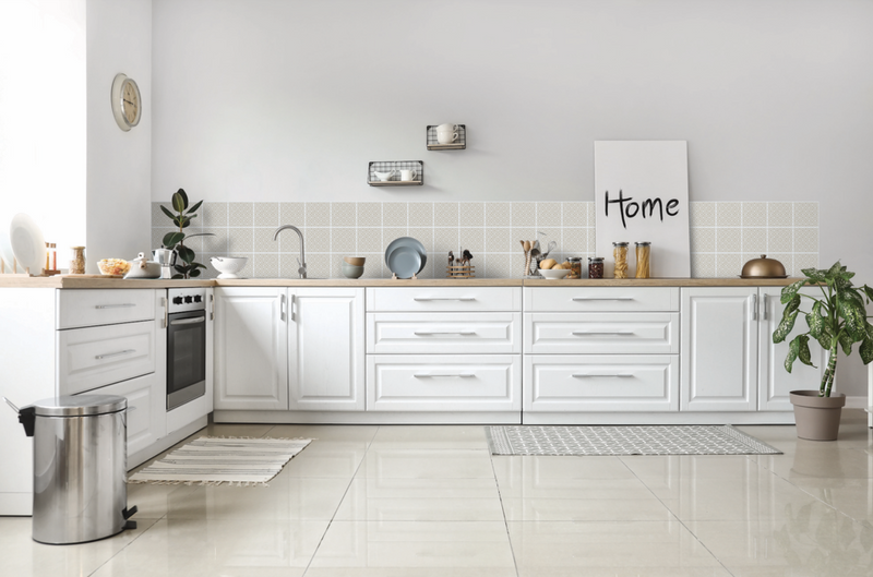 d-c-fix® Self Adhesive Wall Tile Lina Beige 15cm x 15cm / Pack Of 6