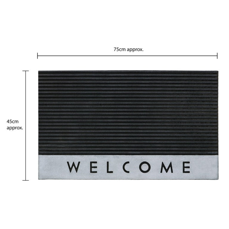 JVL Quartz Welcome Doormat 47 x 75cm