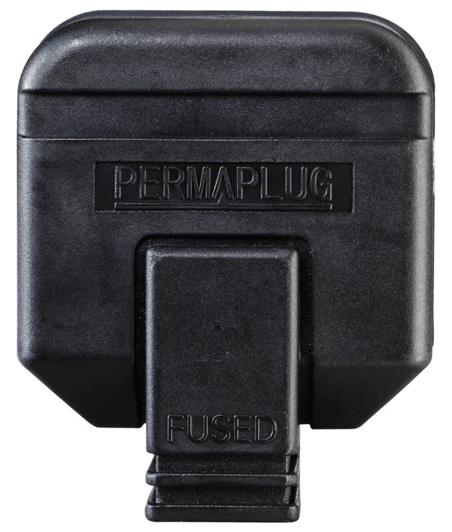 Masterplug Heavy Duty Plug 13 Amp Black