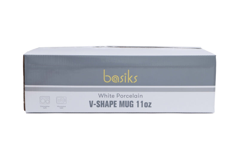 Basiks White Porcelain Cone Mug 11oz/325ml