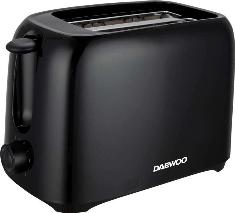 Daewoo Plastic Toaster 2 Slice Black