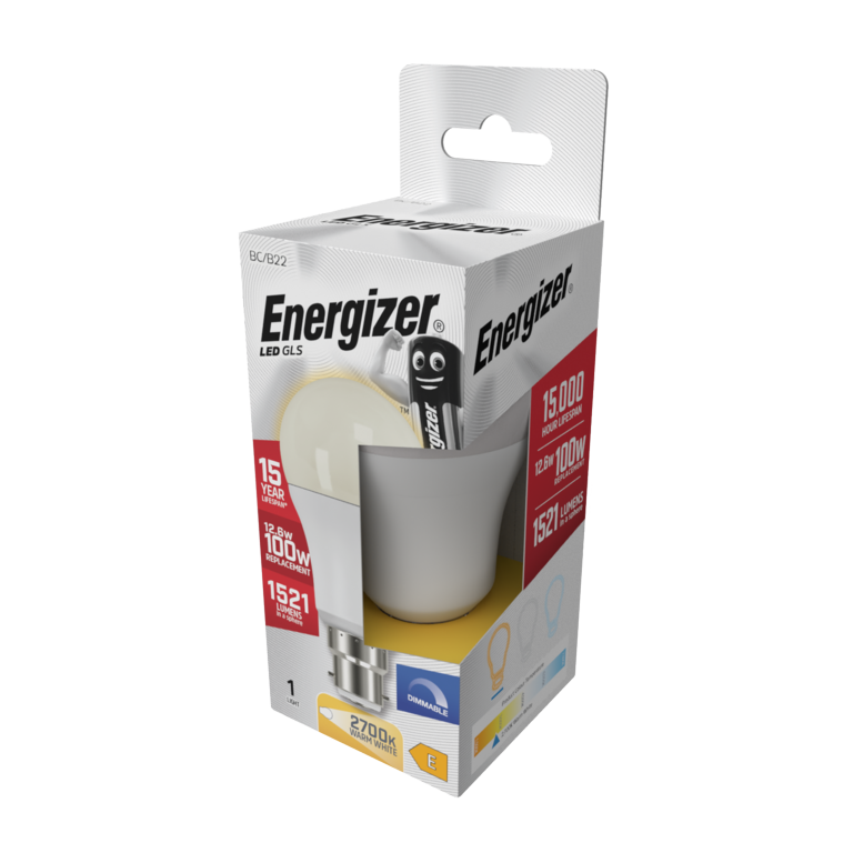 Energizer LED GLS B22 Dimmable 12.6w 1521lm