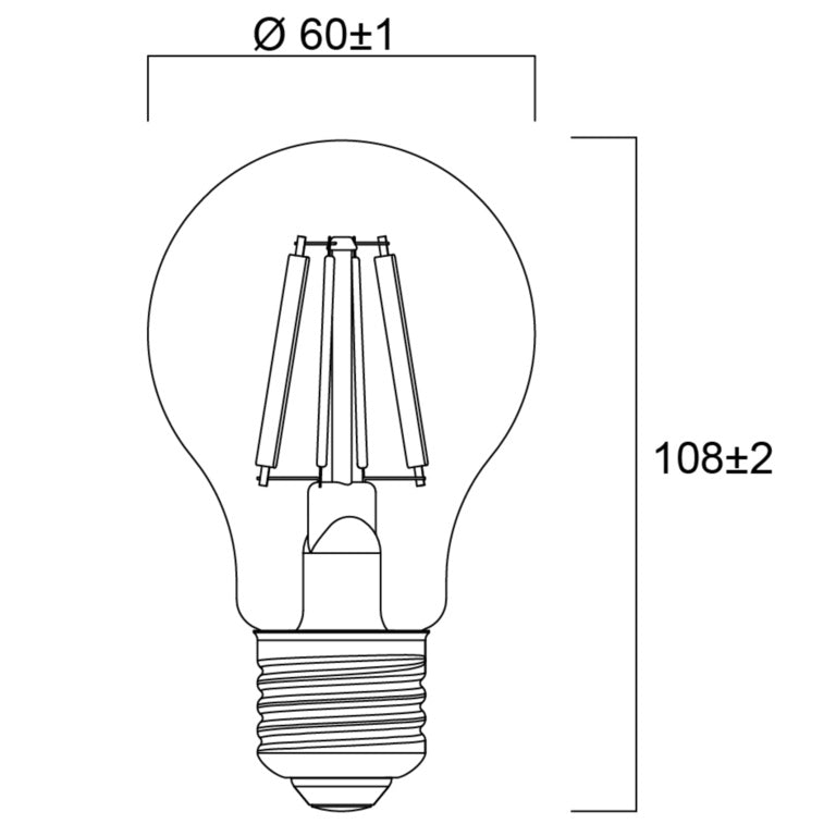 Sylvania LED GLA Lamp E27 ES Warm White 2.3w A Rated 485l