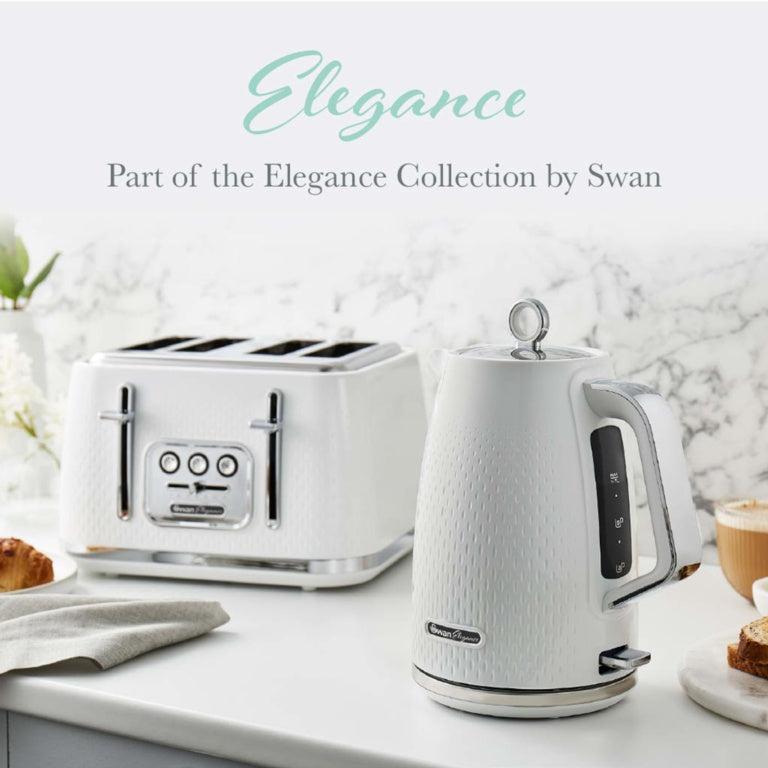 Swan White Textured Jug Kettle 1.7L