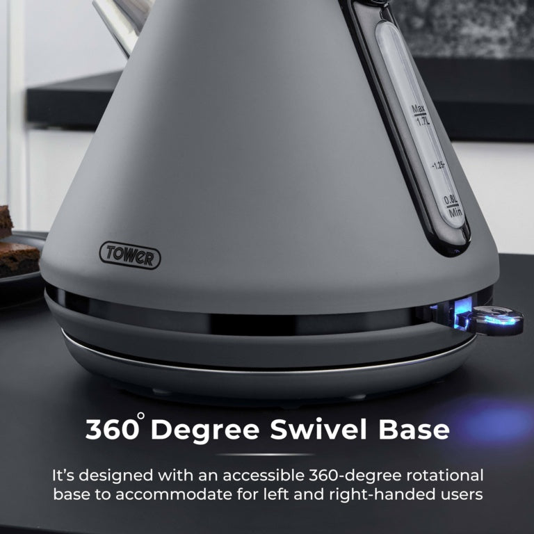 Tower Sera Grey Kettle 3kw 1.7L