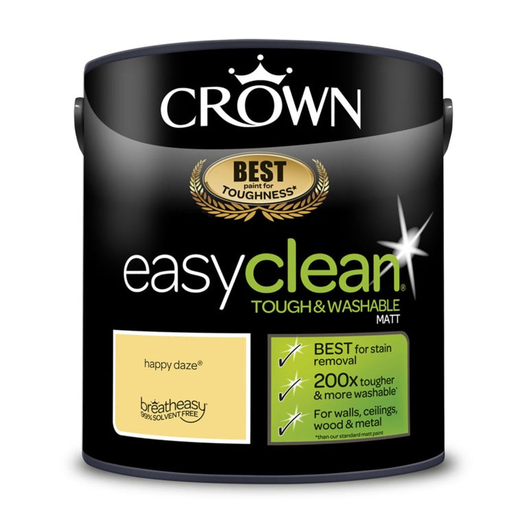 Crown Easyclean Matt Emulsion 2.5L Happy Daze