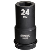 Draper 71883 Draper Hi-TORQ® Deep Impact Socket, 3/4" Sq. Dr., 24mm