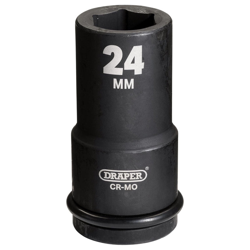 Draper 71883 Draper Hi-TORQ® Deep Impact Socket, 3/4" Sq. Dr., 24mm