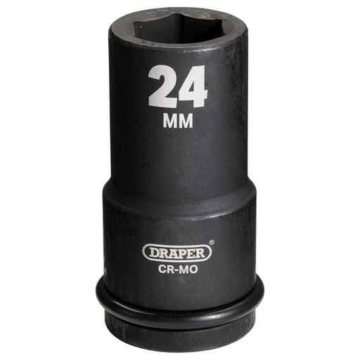 Draper 71883 Draper Hi-TORQ® Deep Impact Socket, 3/4" Sq. Dr., 24mm