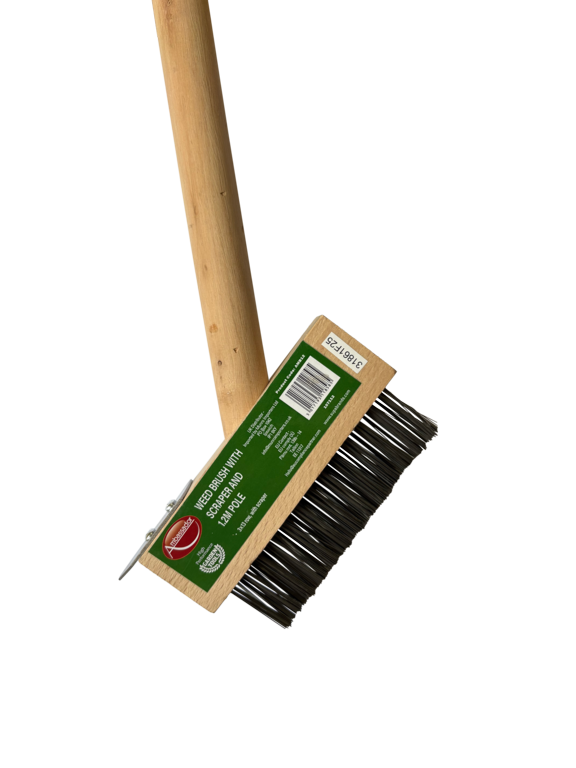 Ambassador Hardwood Weed Brush/Scraper Pole 1.2m