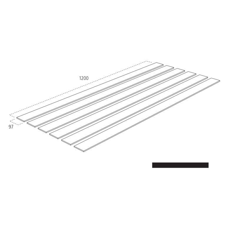 Cheshire Mouldings Wall Panel Kit 4 (MDF Shaker Kit) 9 x 97mm Strips