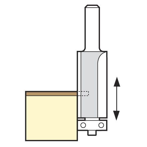 C116X1/4TC - Self guided trimmer 12.7mm diameter