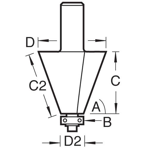 46/104X1/2TC - Bevel cutter