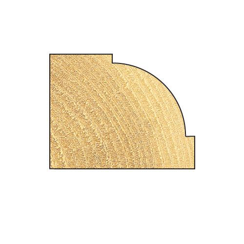 46/150X1/4TC - Bearing guided ovolo cutter 12.7mm radius