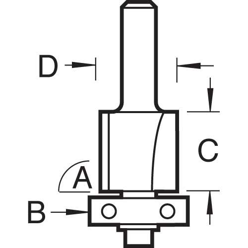 46/19X1/4TC - Double Overlap cutter