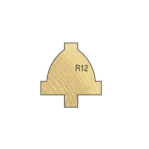 46/41X1/4TC - Guided flat ovolo cutter 12mm radius