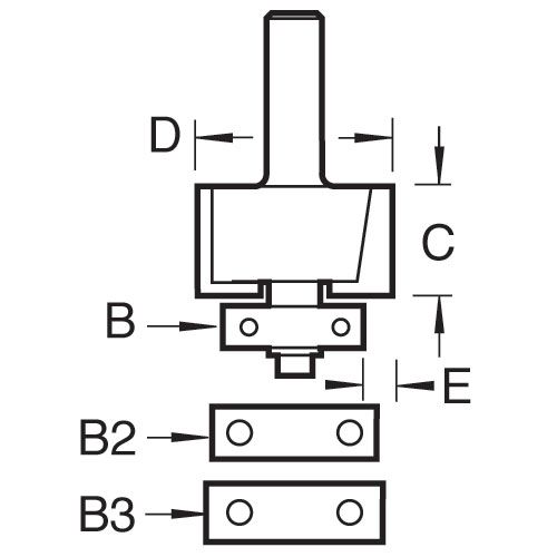 46/44X1/4TC - 24mm Rebater