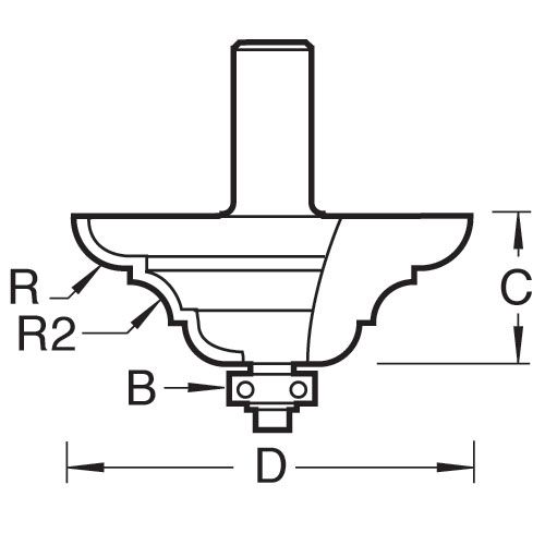 C217AX1/2TC - Elegant Mould cutter