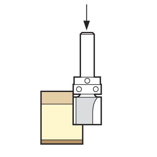 46/96AX1/2TC - Guided profiler 12.7mm dia x 32mm