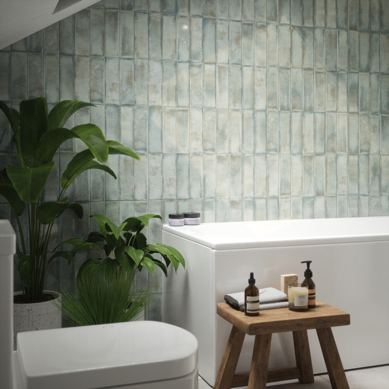 Johnson Tiles Melrose Moss Gloss Wall Tile 245 x 75mm 0.99m2