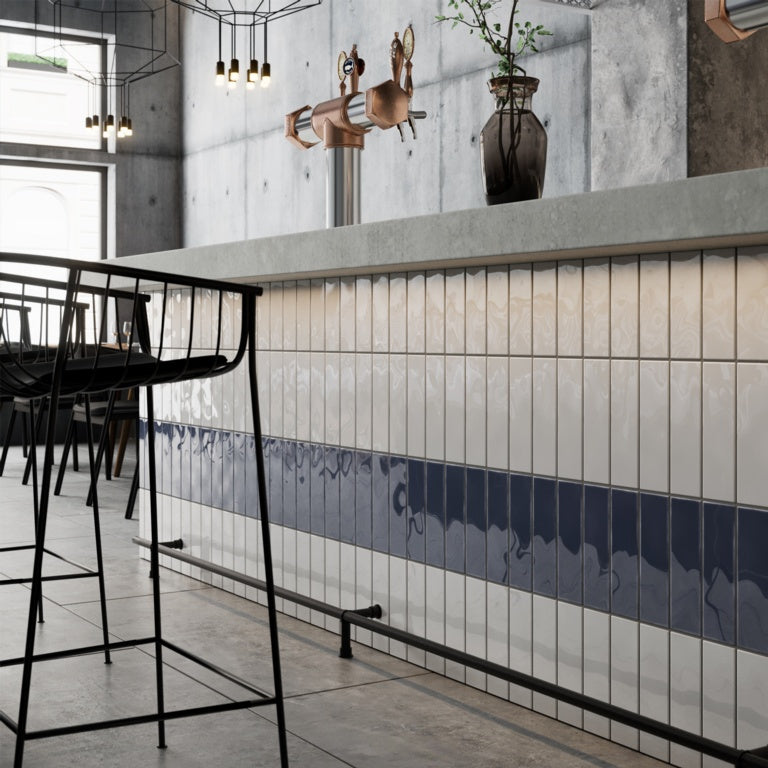 Johnson Tiles 1901 Malkin White Wall Tile 245 x 75mm 0.99m2