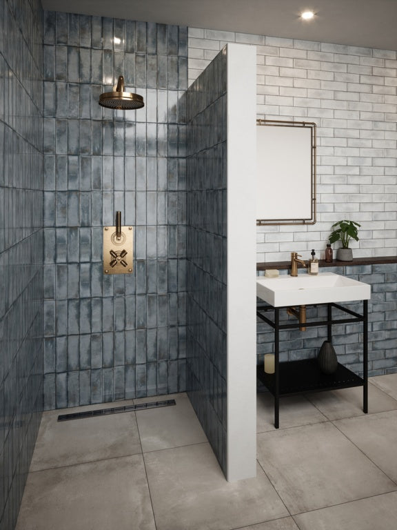 Johnson Tiles Melrose Stone Gloss Wall Tile 245 x 75mm 0.99m2