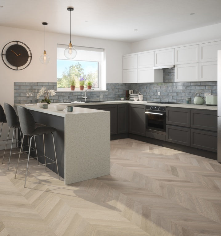 Johnson Tiles Melrose Pewter Gloss Wall Tile 245 x 75mm 0.99m2