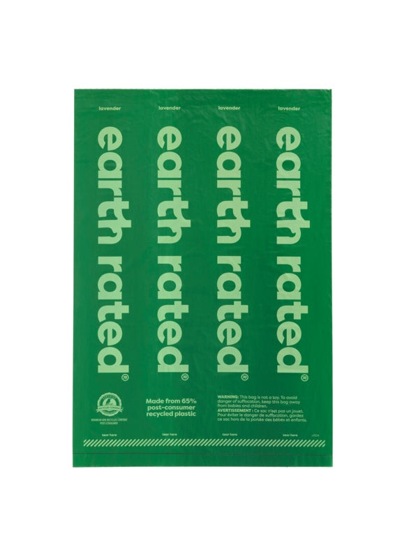 Earth Rated 315 Poop Bags 21 Rolls Lavender