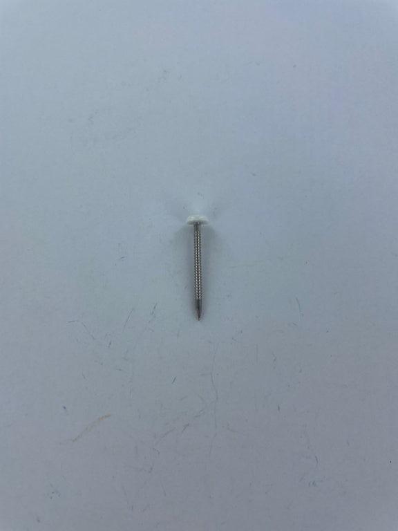 Securfix Stainless Steel Plastic Headed Pin White 30mm 50 Pack