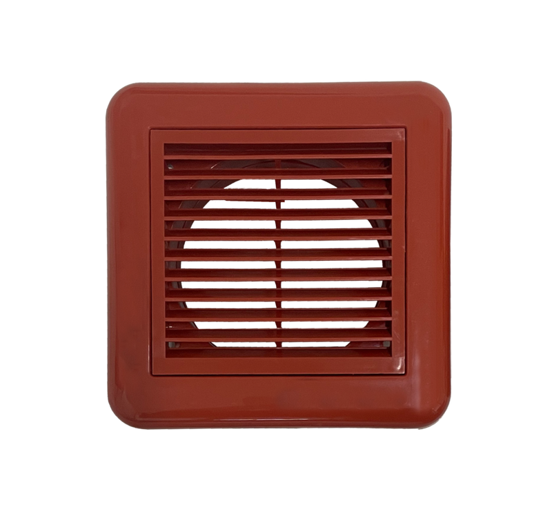 Securlec Inlet/Outlet Multi Fit Fixed Grill Terracotta 100mm 4"