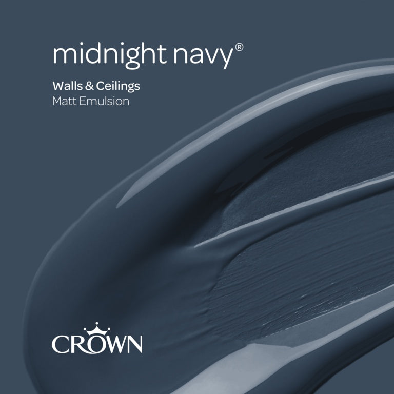 Crown Walls & Ceilings Silk 2.5L Midnight Navy