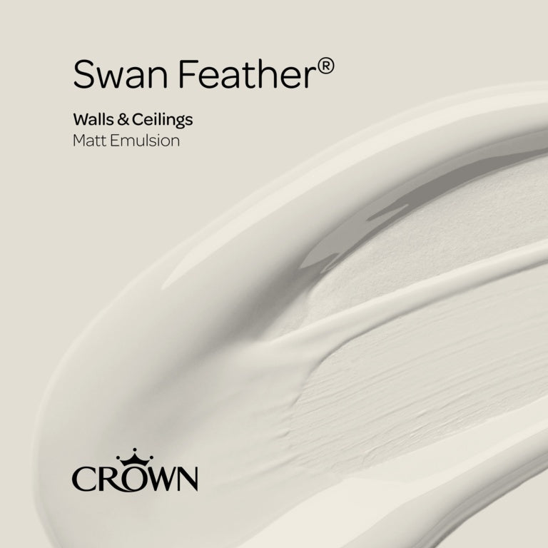 Crown Walls & Ceilings Matt 2.5L Swan Feather