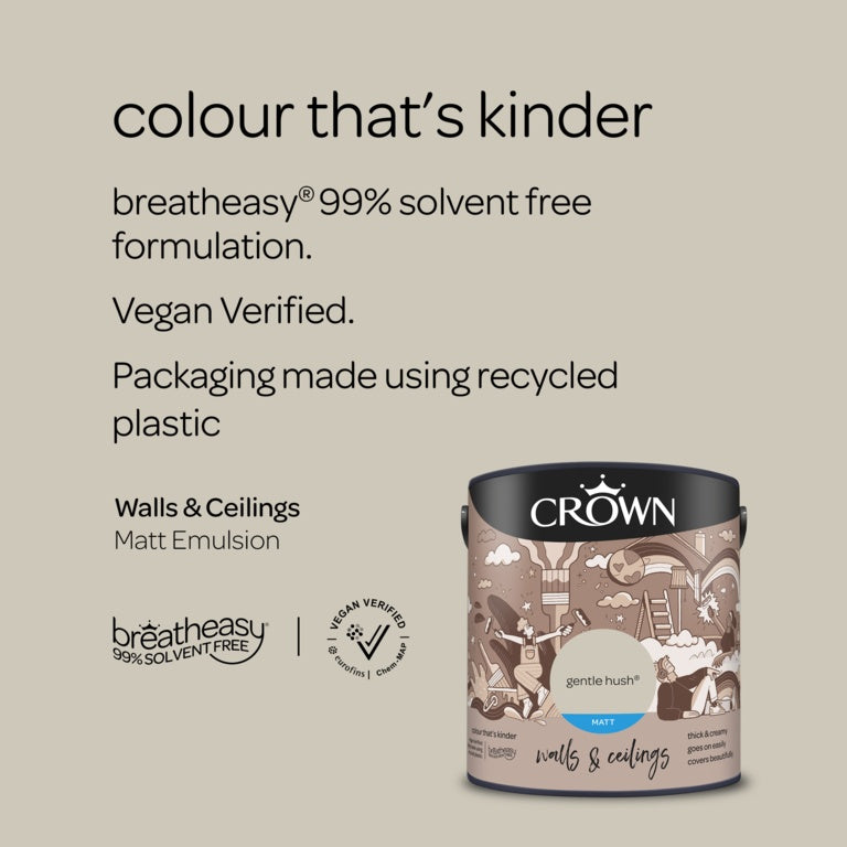 Crown Walls & Ceilings Matt 2.5L Gentle Hush