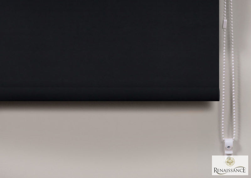 RENAISSANCE Classic Roller Blind Black 180cm